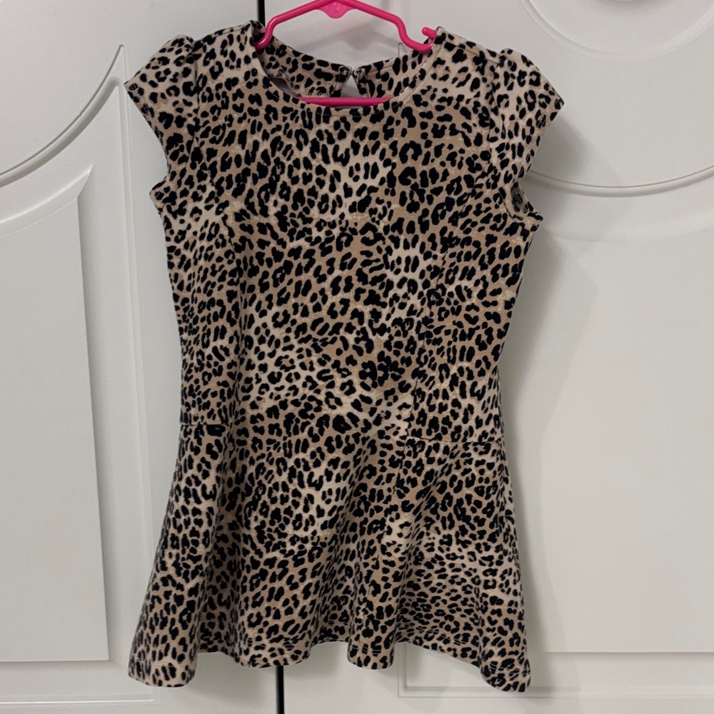 Gymboree Leopard Print Fit and Flare Girls Dress Size 6